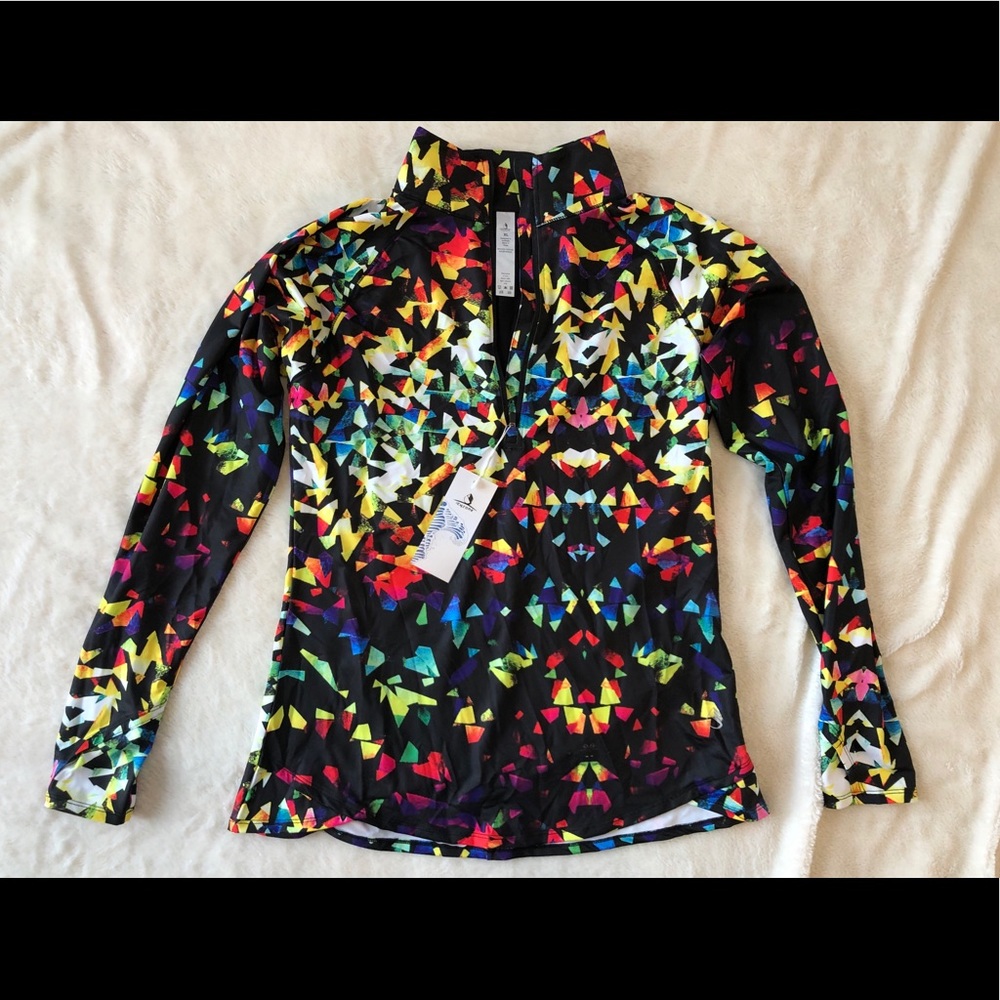 Lightweight workout track jacket 1/2 zip